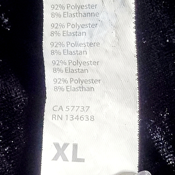 Yitty Black Velvet Hi-Rise Shape & Firm from Lizzo Women's Leggings (XL) - Picture 5 of 9